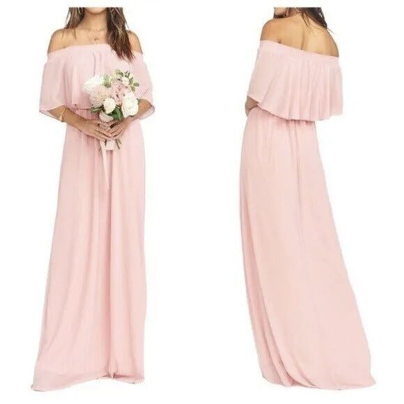 Show Me Your Mumu Hacienda Maxi Dress Small Blush Pink Small - Picture 1 of 8